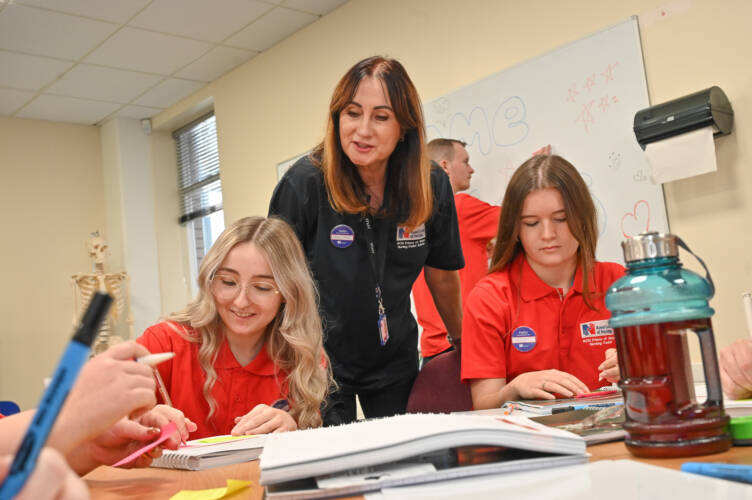 Linzi Mc Ilroy Senior Nurse RCN with cadets